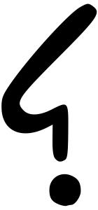 Alcanter de Brahm's 'whip-like' irony mark