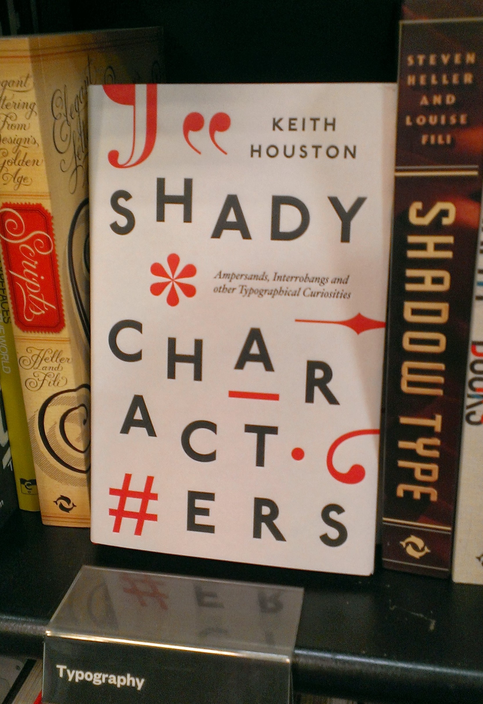 Shady Characters in Waterstones, Edinburgh. Picture by the author.