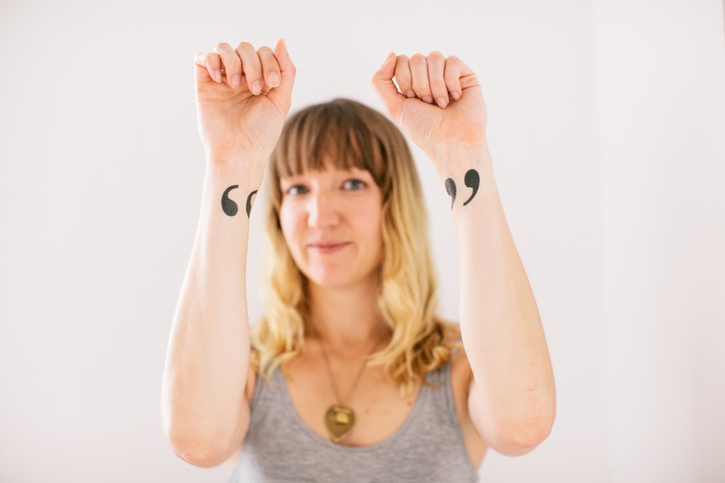 Tattly's "Air Quotes", designed by Jonny Gotham
