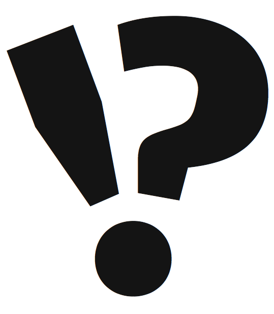 Christian Schwartz's "disjoint" interrobang